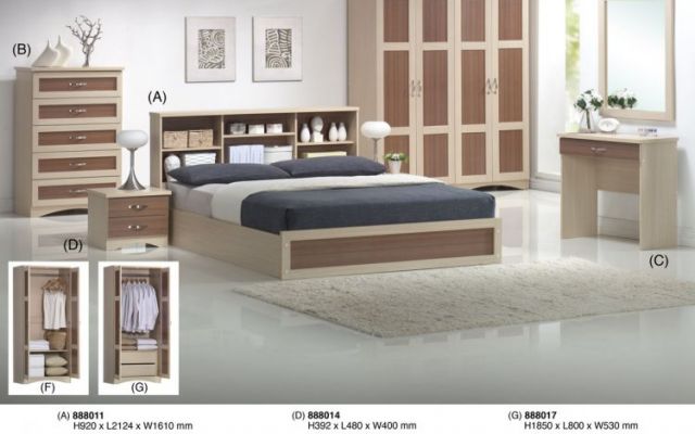 BR 888011 Set - BR 888011, 888012, 888013, 888014, 888015, 888016, 888017 - Bedroom - Timber Art Design Sdn Bhd