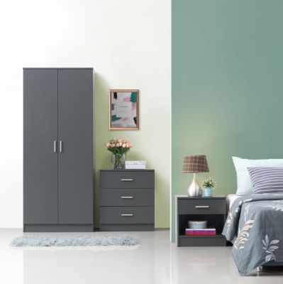 Rio Casta roomset - Dark grey - Bedroom - Timber Art Design Sdn Bhd