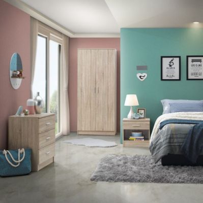 Rio Casta roomset - Sonoma Oak - Bedroom - Timber Art Design Sdn Bhd